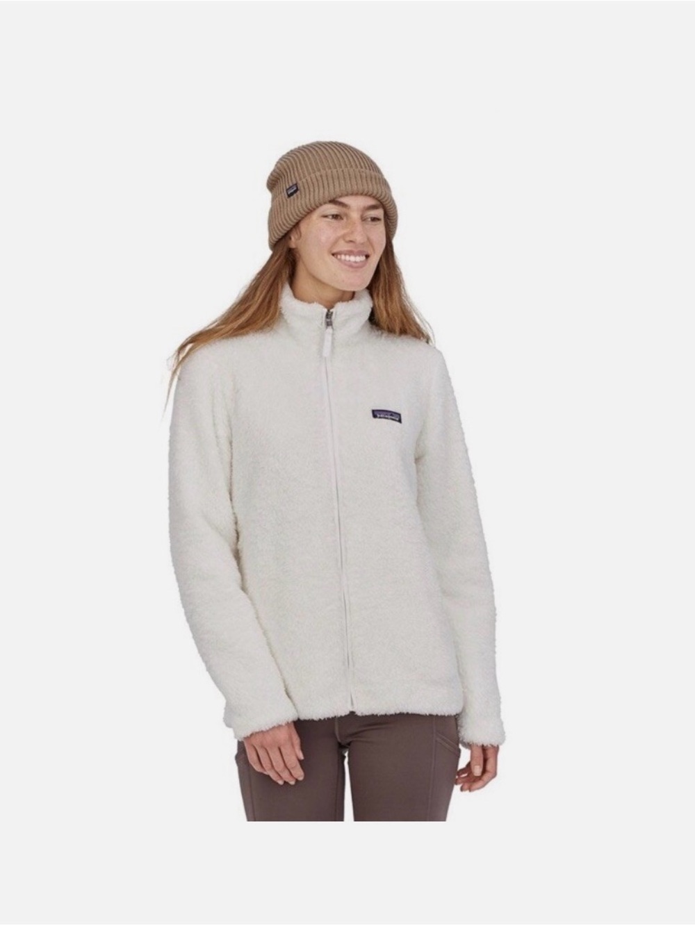 Patagonia Women's Teddy Fleece Jacket in White